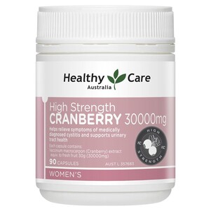 (PRE ORDER) Healthy Care High Strength Cranberry 30000mg 90 Capsules shelf life 2yrs